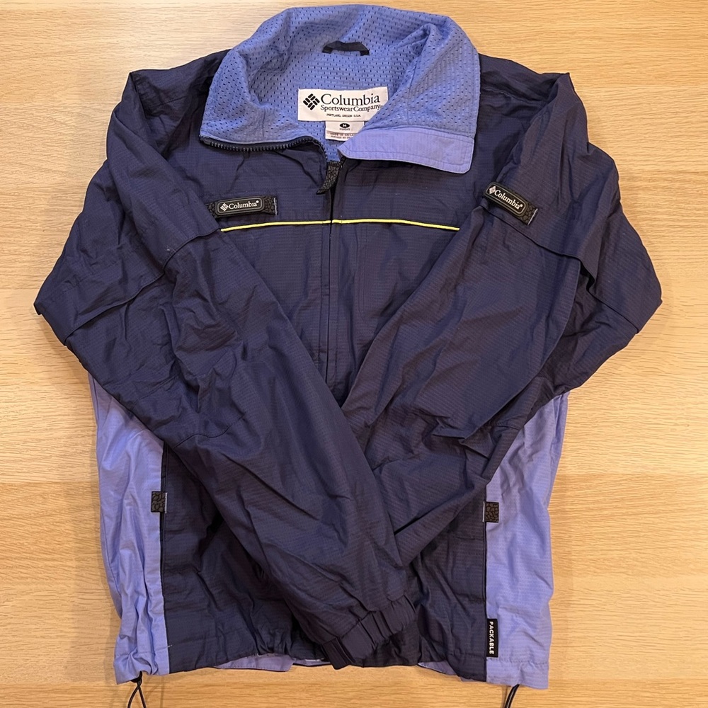 Vintage Navy Columbia Windbreaker